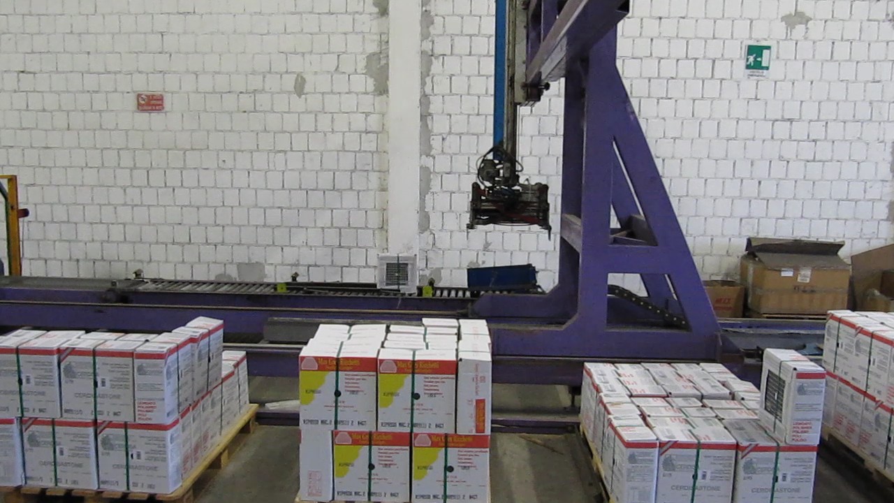 FORMATI DA 20X20 A 60X60 E 90X30.
PESO MAX PACCO 90Kg.
8 POSTI PALLET + CATASTA PALLET VUOTI.
INTERFACCIABILE CON QUALSIASI LINEA SCELTA E NAVETTE AUTOMATICHE EVACUAZIONE PALLET.
PERSONALIZZABILE SU RICHIESTA.